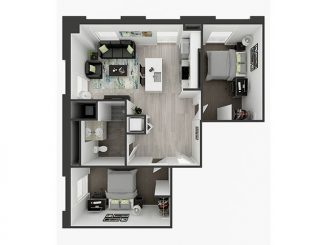 B2 Floor plan layout